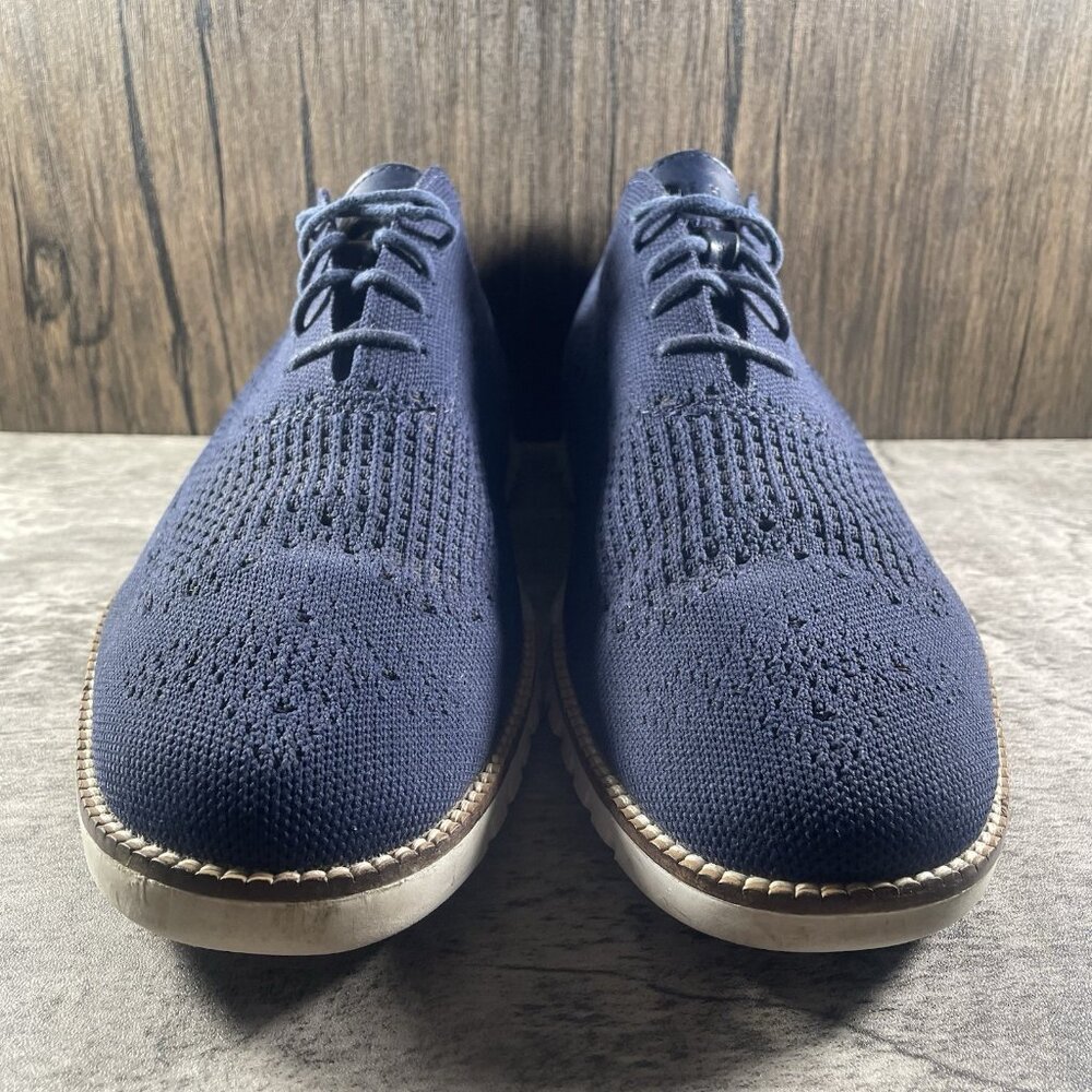 Cole Haan Zerogrand Stitchlite Men's 13 M Wingtip Oxford Marine Blue C32149 - Picture 5 of 10